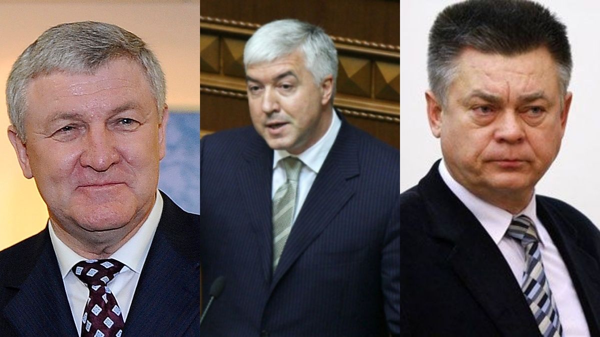 Ексміністри оборони України (зліва направо): Михайло Єжель, Дмитро Саламатін, Павло Лебедєв